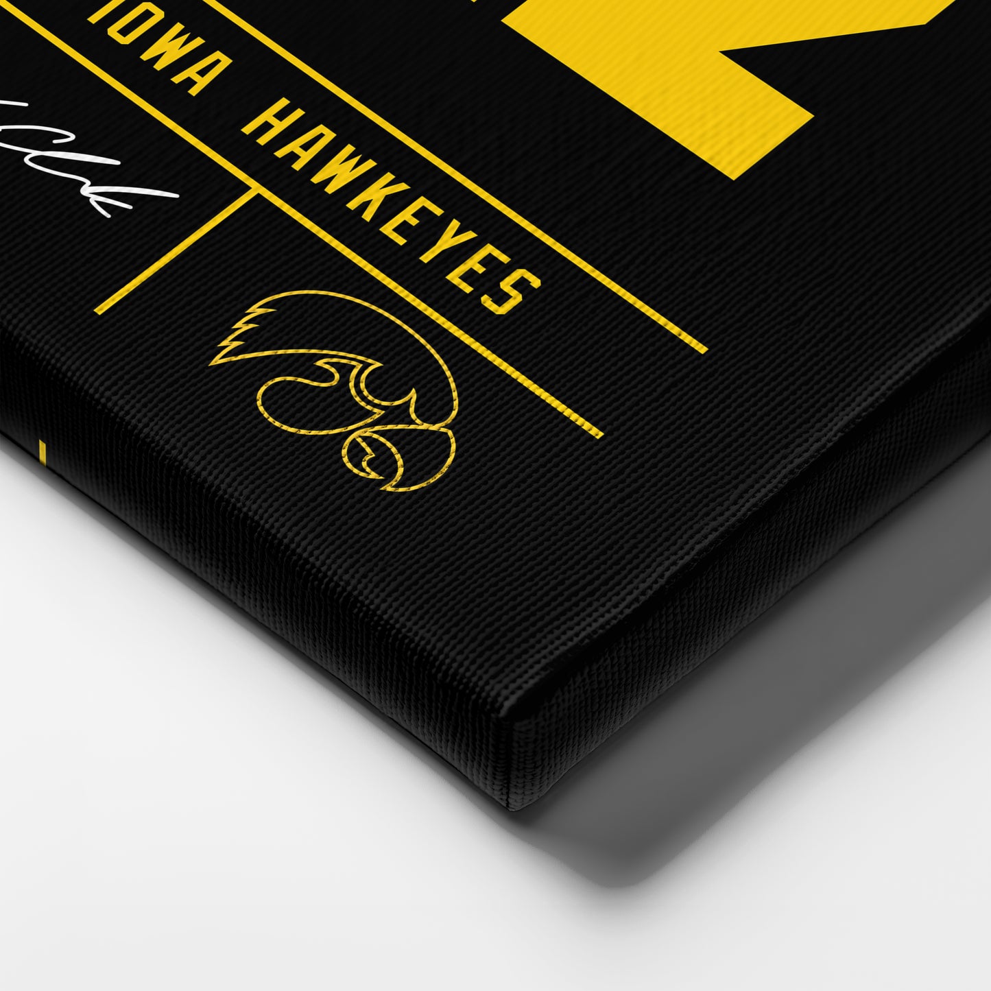 Caitlin Clark Iowa Hawkeyes Jersey Canvas Wall Art