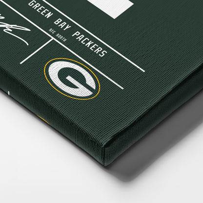 Micah Parsons Packers Jersey Canvas Print | Wall Art Decor