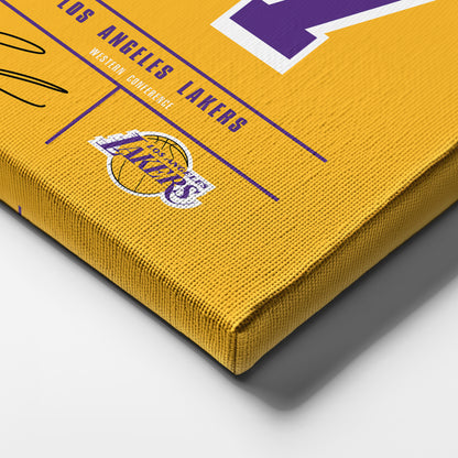 Luka Doncic Lakers Jersey Canvas Print | Wall Art Decor