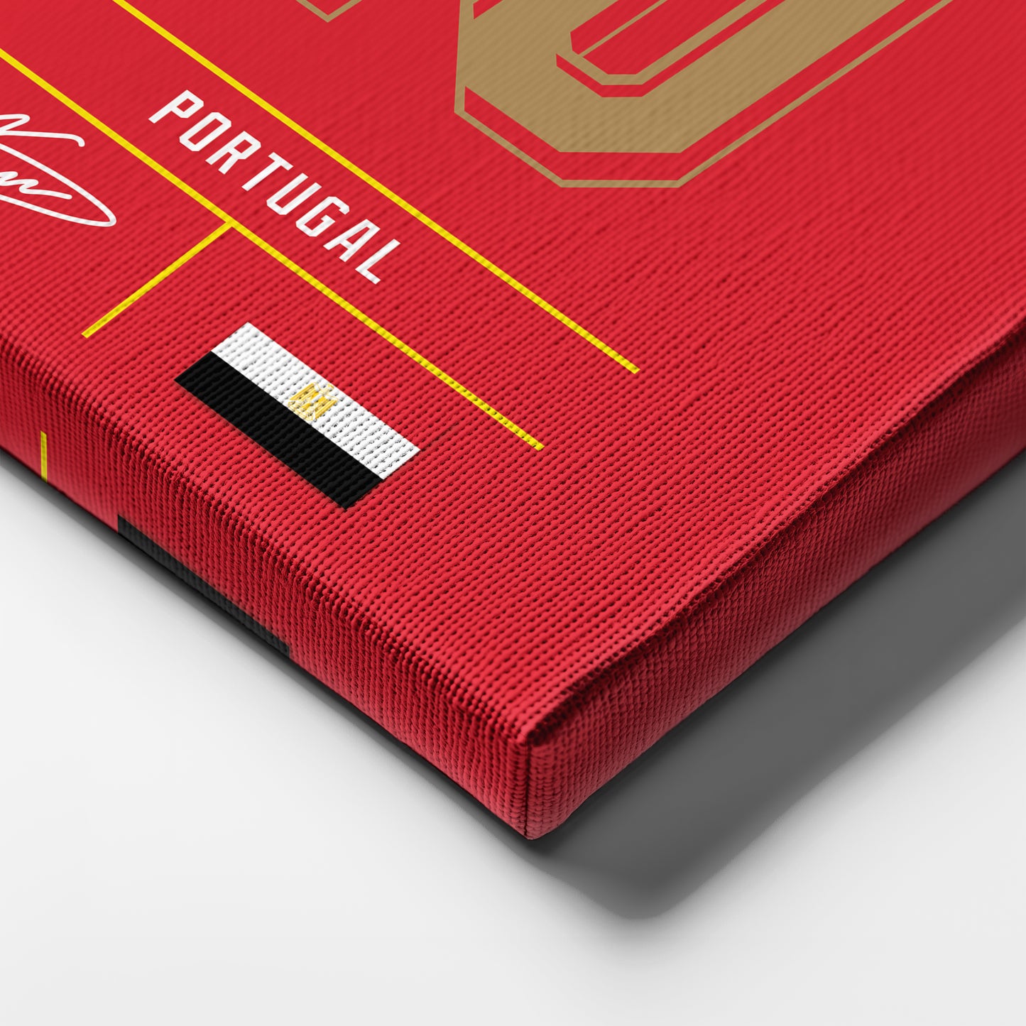 Mohamed Salah Egypt Jersey Canvas Wall Art
