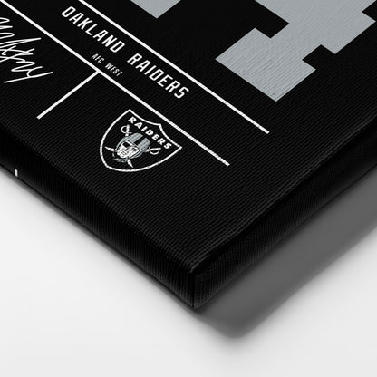 Marshawn Lynch Oakland Raiders Jersey Canvas Wall Art