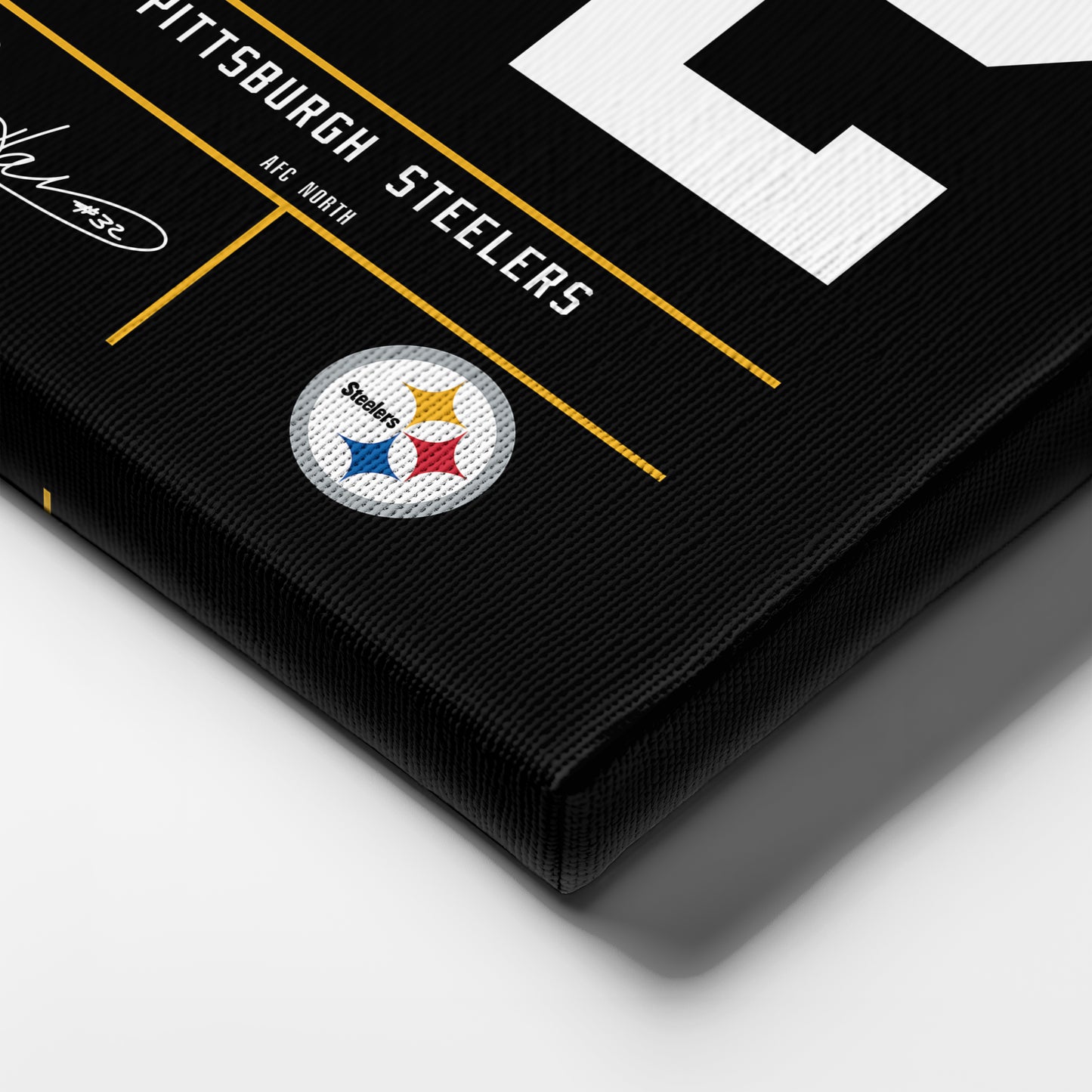 Franco Harris Pittsburgh Steelers Jersey Canvas Wall Art
