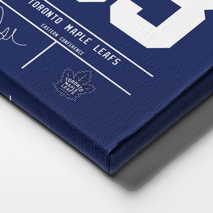 Doug Gilmour Maple Leafs Jersey Canvas Print | Wall Art Decor