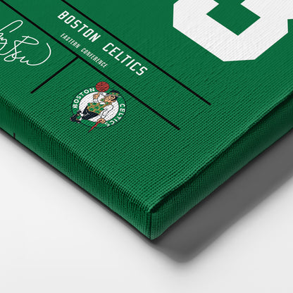 Larry Bird Celtics Jersey Canvas Print | Wall Art Decor