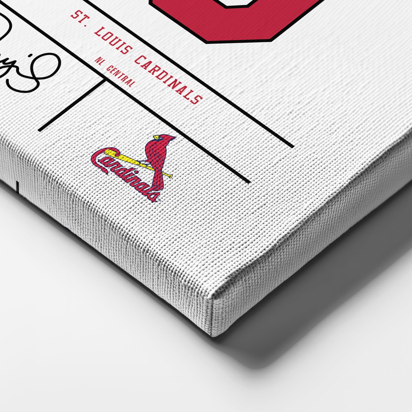 Albert Pujols St. Louis Cardinals Jersey Canvas Wall Art