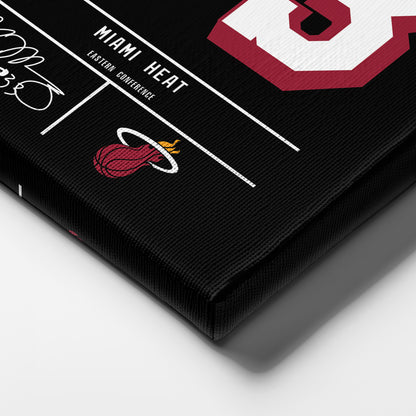 Alonzo Mourning Heat Jersey Canvas Print | Wall Art Decor