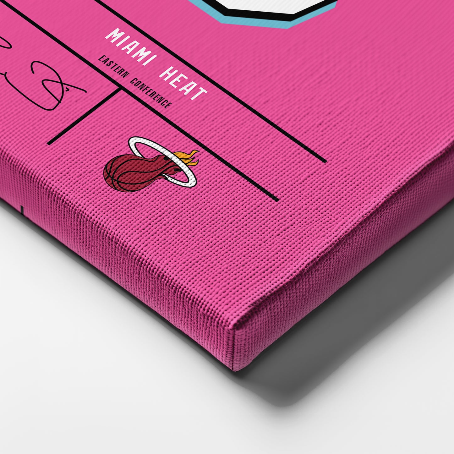 Dwyane Wade Pink Heat Jersey Canvas Print | Wall Art Decor