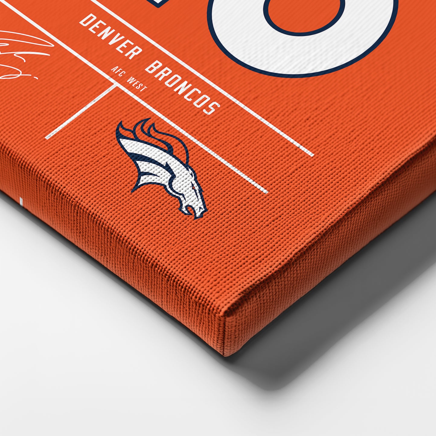 Peyton Manning Broncos Jersey Canvas Print | Wall Art Decor