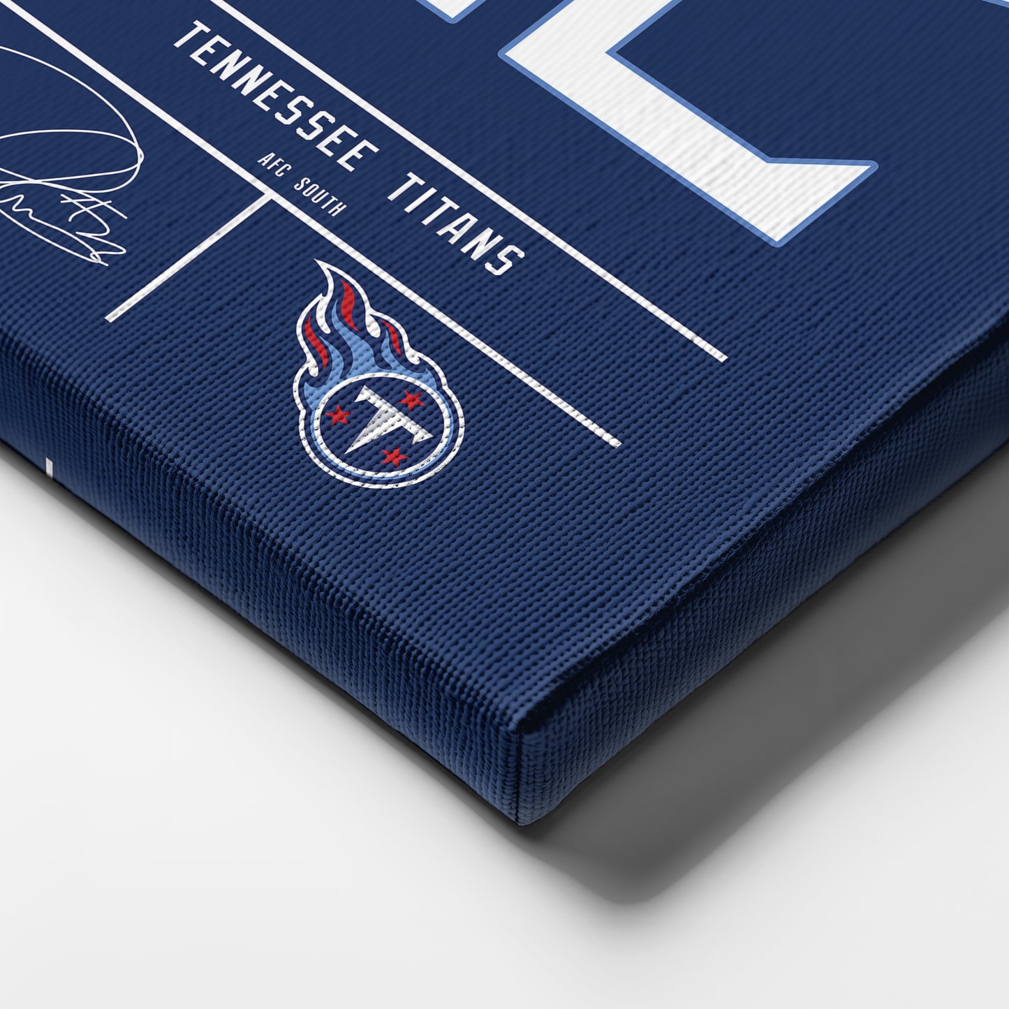 Derrick Henry Titans Jersey Canvas Print | Wall Art Decor