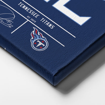 Derrick Henry Titans Jersey Canvas Print | Wall Art Decor