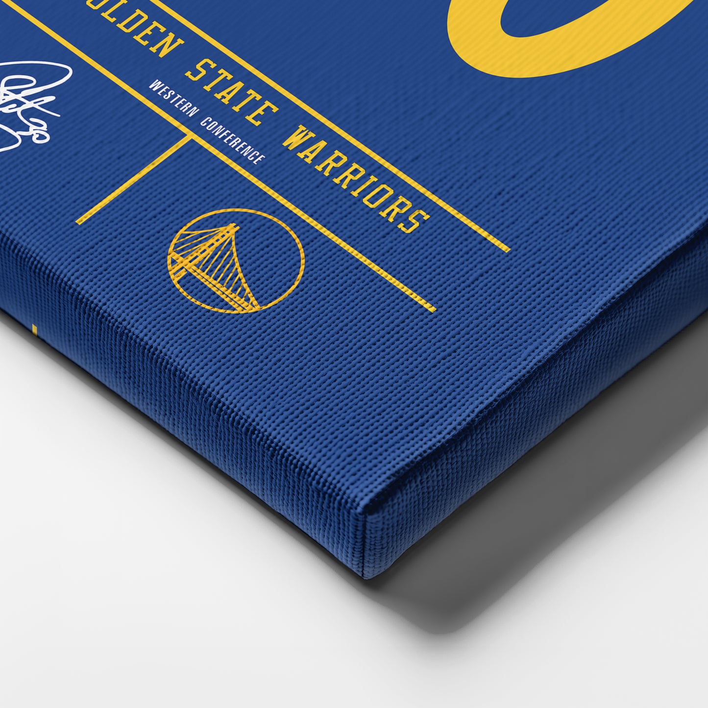 Stephen Curry Warriors Jersey Canvas Print | Wall Art Decor