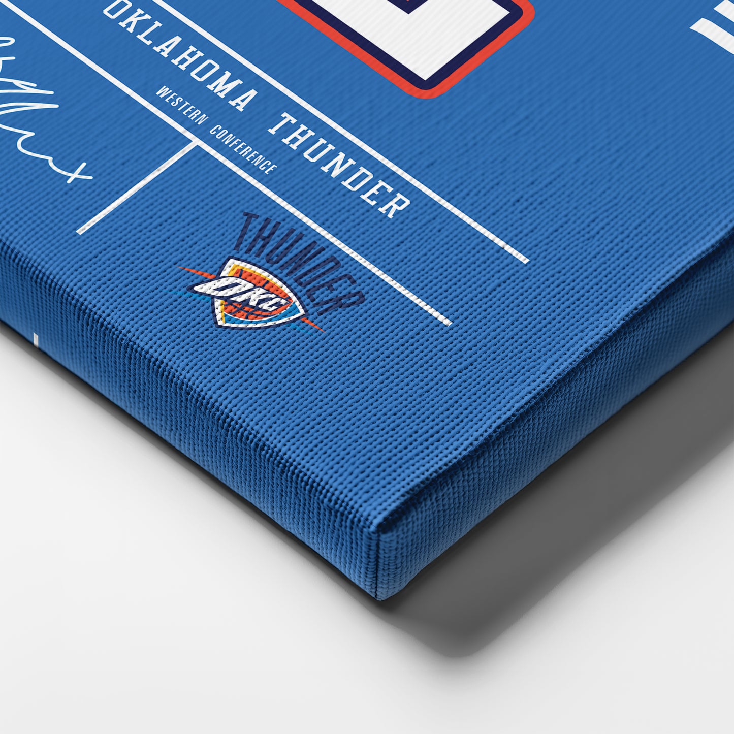 Shai Gilgeous-Alexander Thunder Jersey Canvas Print | Wall Art Decor