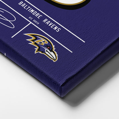 Odell Beckham Jr. Ravens Jersey Canvas Print | Wall Art Decor