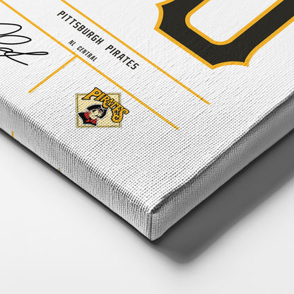 Paul Skenes Pirates Jersey Canvas Print | Wall Art Decor