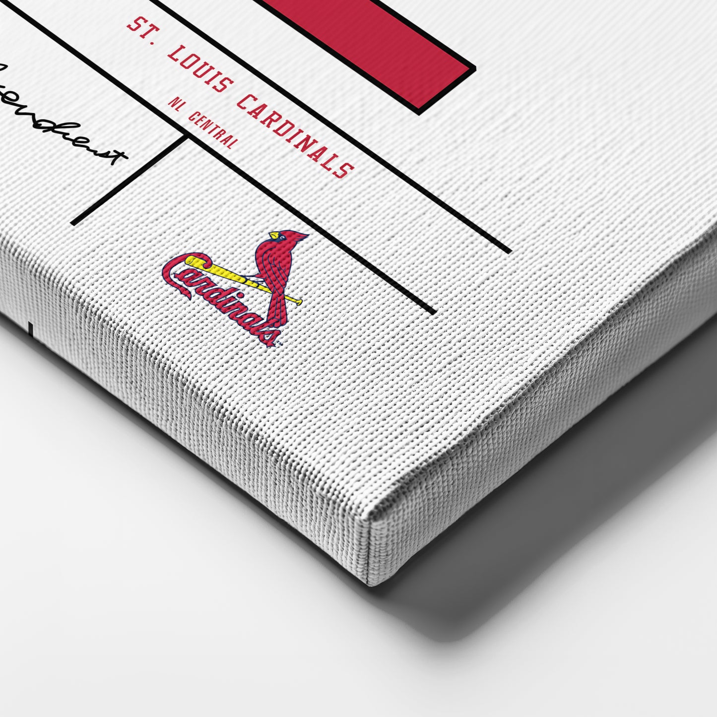Red Schoendienst St. Louis Cardinals Jersey Canvas Wall Art