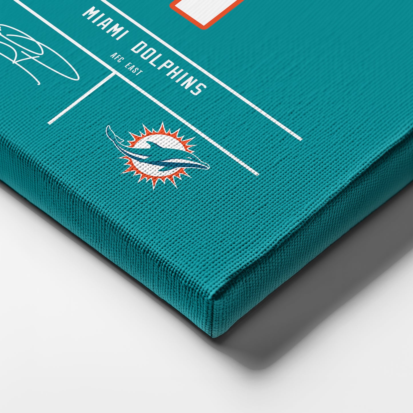 Tua Tagovailoa Dolphins Jersey Canvas Print | Wall Art Decor