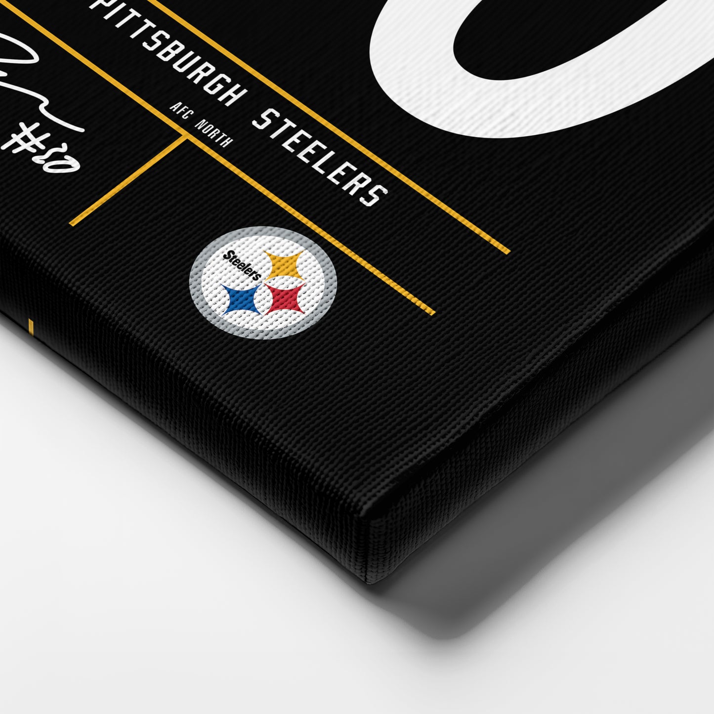 Jaylen Warren Pittsburgh Steelers Jersey Canvas Wall Art