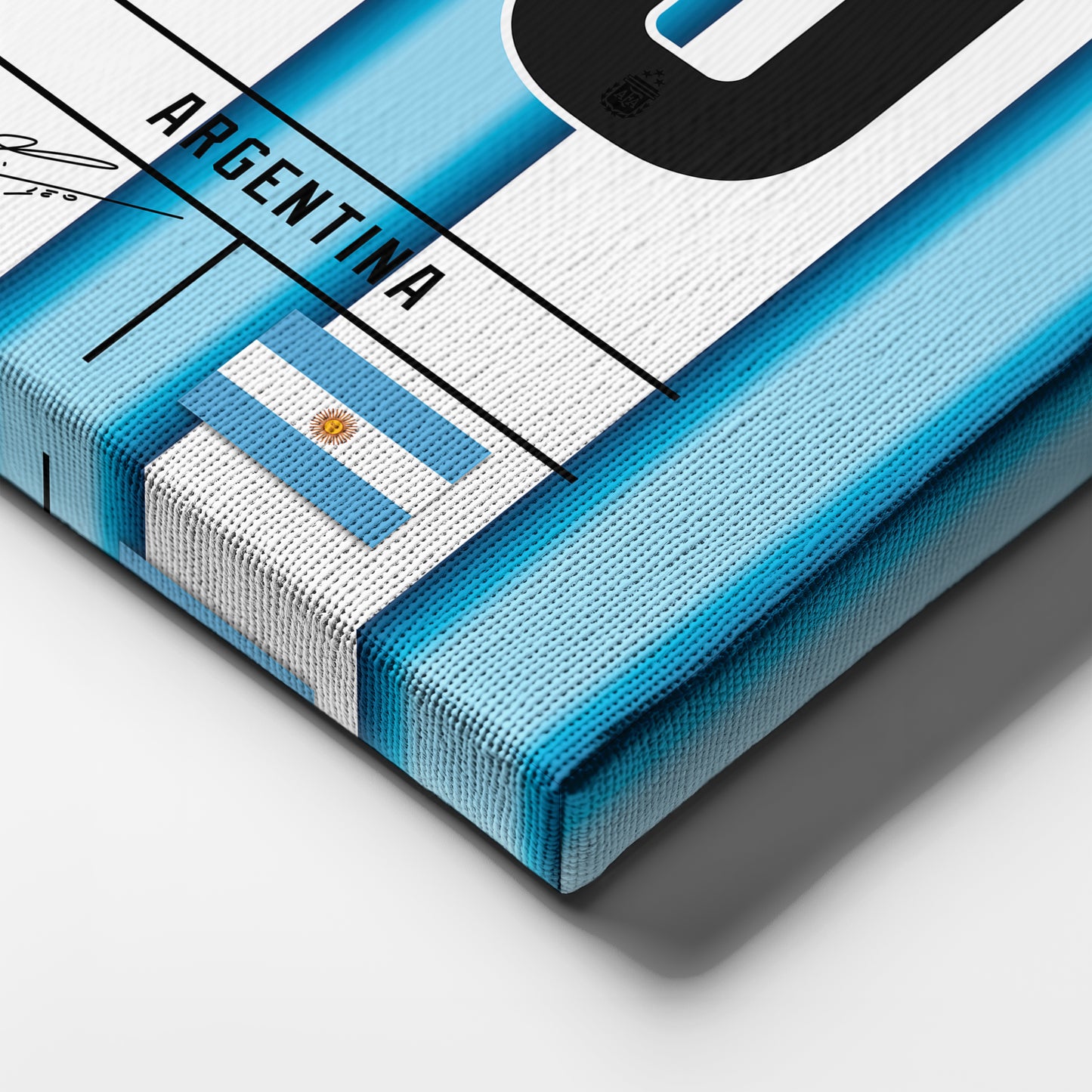 Lionel Messi Argentina Jersey Canvas Wall Art