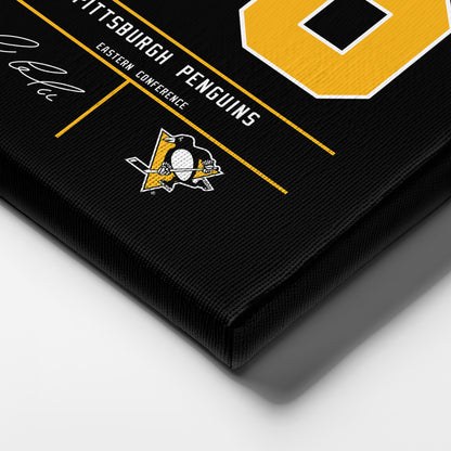 Mario Lemieux Penguins Jersey Canvas Print | Wall Art Decor