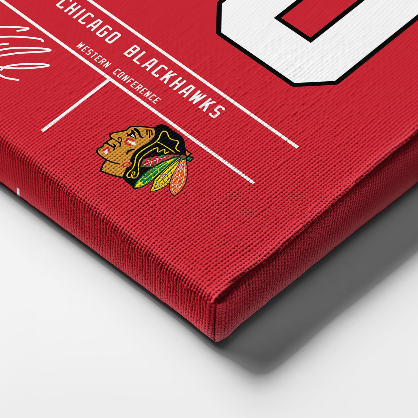 Corey Crawford Blackhawks Jersey Canvas Print | Wall Art Decor