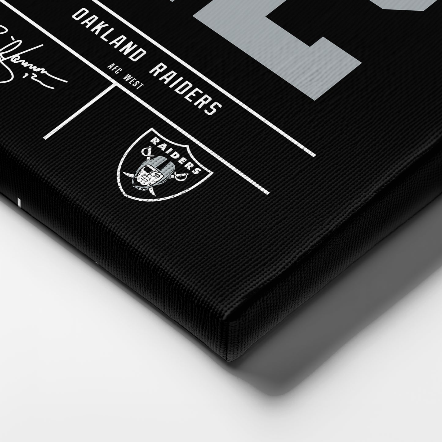 Rich Gannon Oakland Raiders Jersey Canvas Wall Art