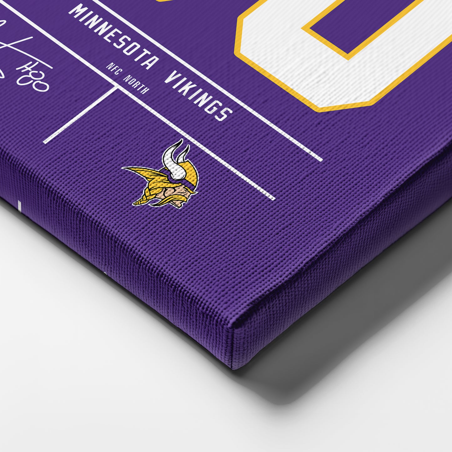 Cris Carter Minnesota Vikings Jersey Canvas Wall Art