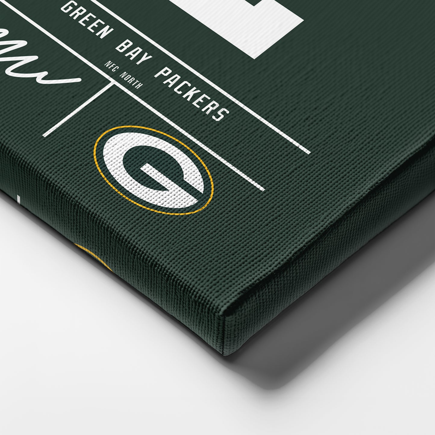 Malik Willis Green Bay Packers Jersey Canvas Wall Art