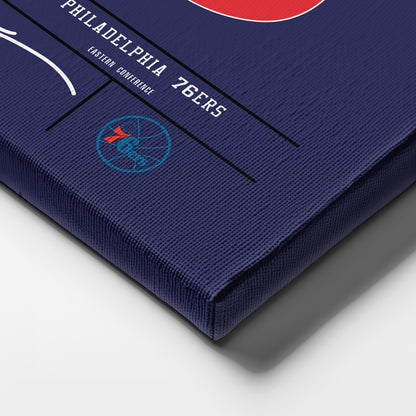 Allen Iverson 76ers Jersey Canvas Print | Wall Art Decor