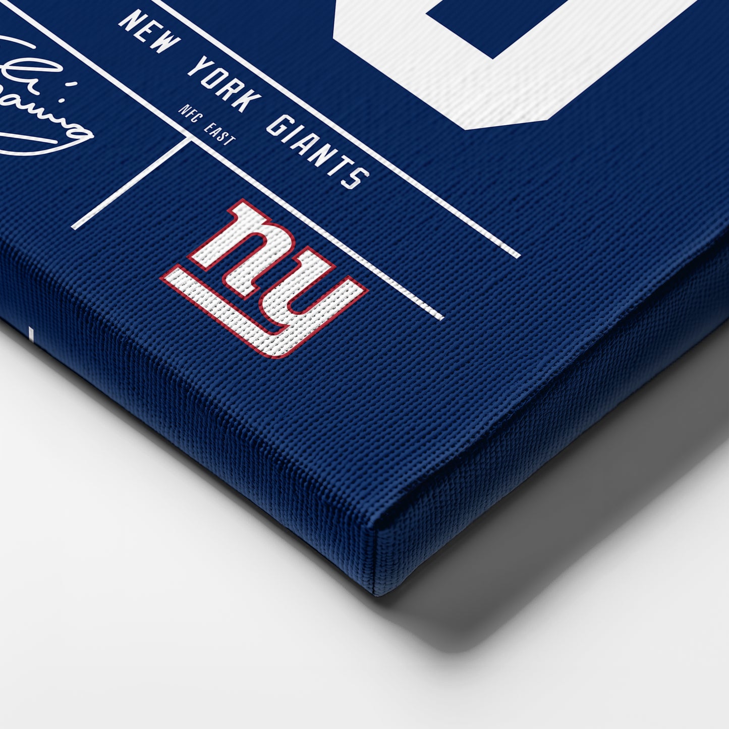 Eli Manning New York Giants Jersey Canvas Wall Art