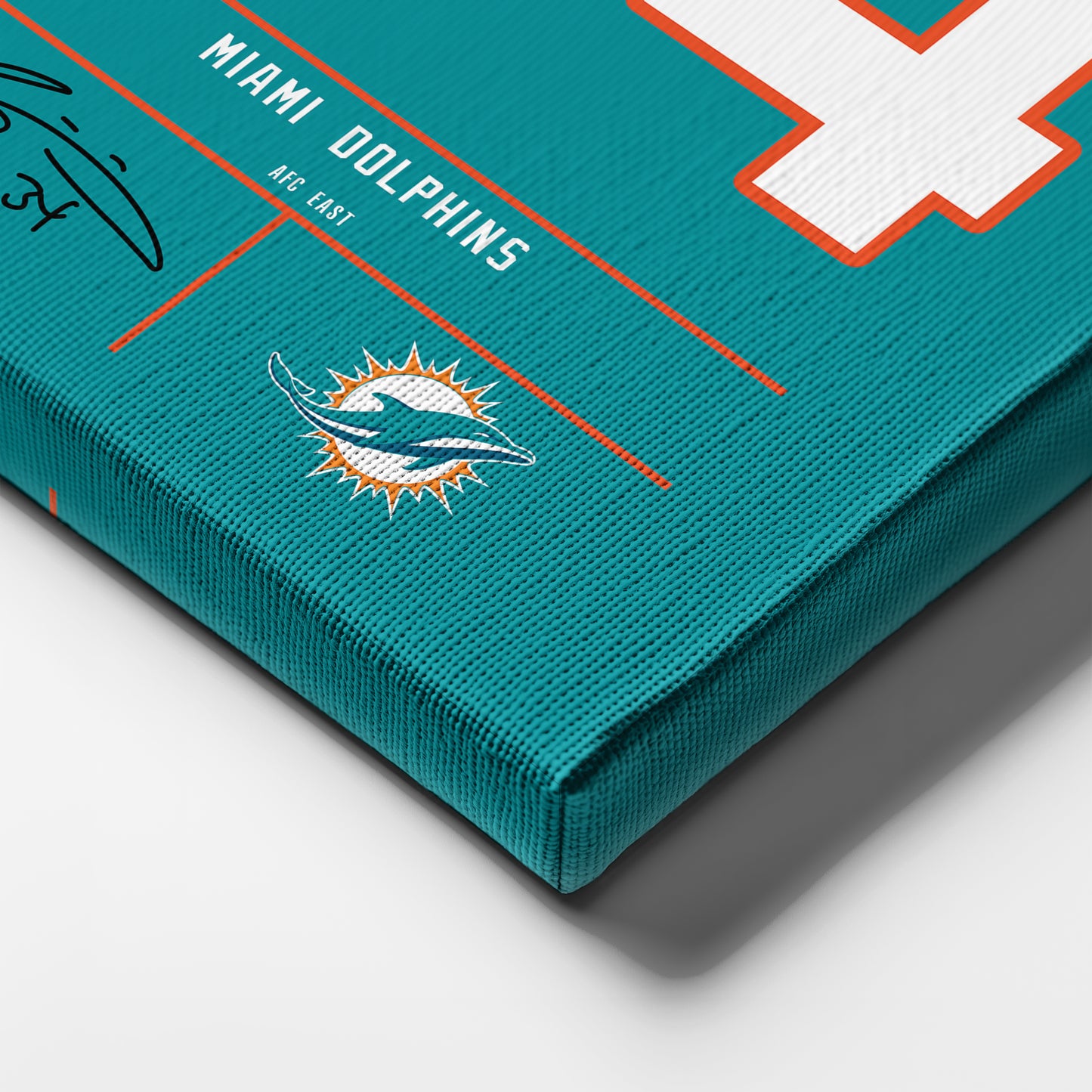 Ricky Williams Dolphins Jersey Canvas Print | Wall Art Decor