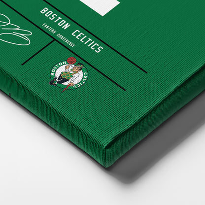Jaylen Brown Celtics Jersey Canvas Print | Wall Art Decor