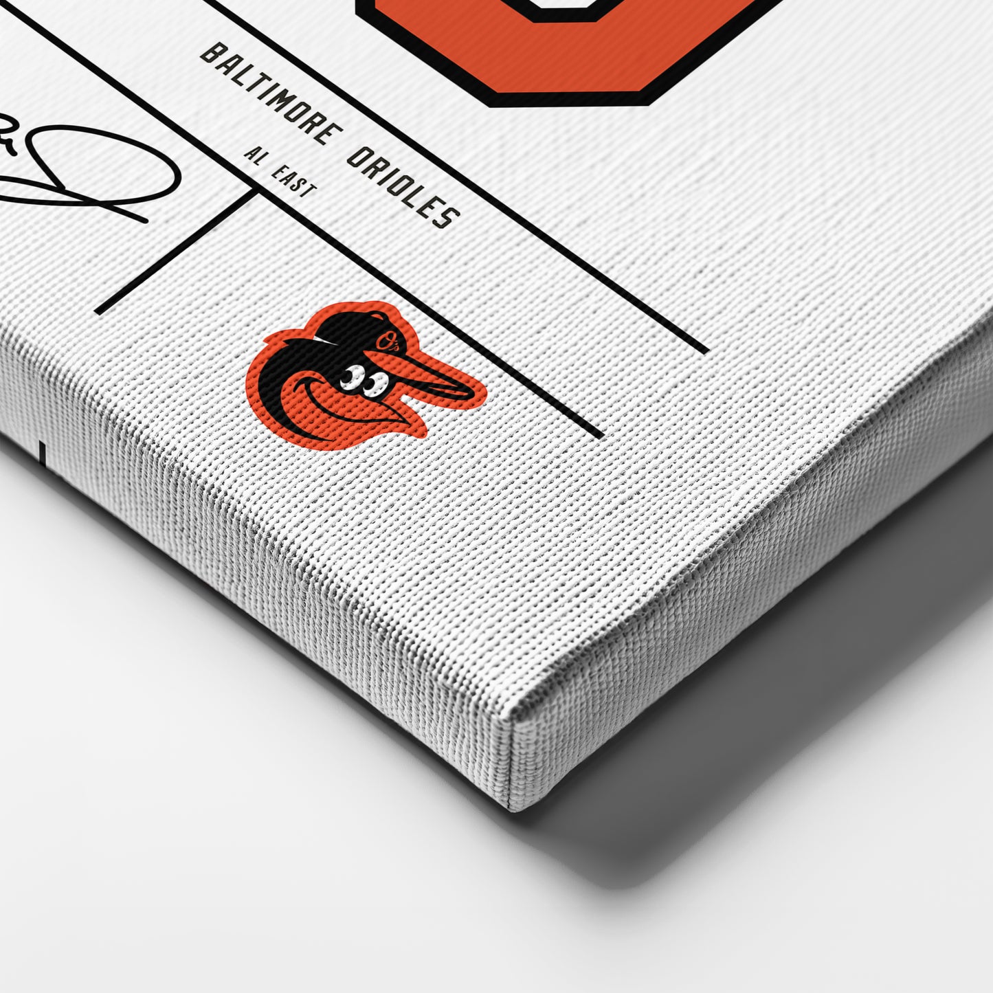 Cal Ripken Baltimore Orioles Jersey Canvas Wall Art