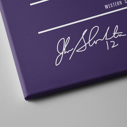 John Stockton Jazz Jersey Canvas Print | Wall Art Decor