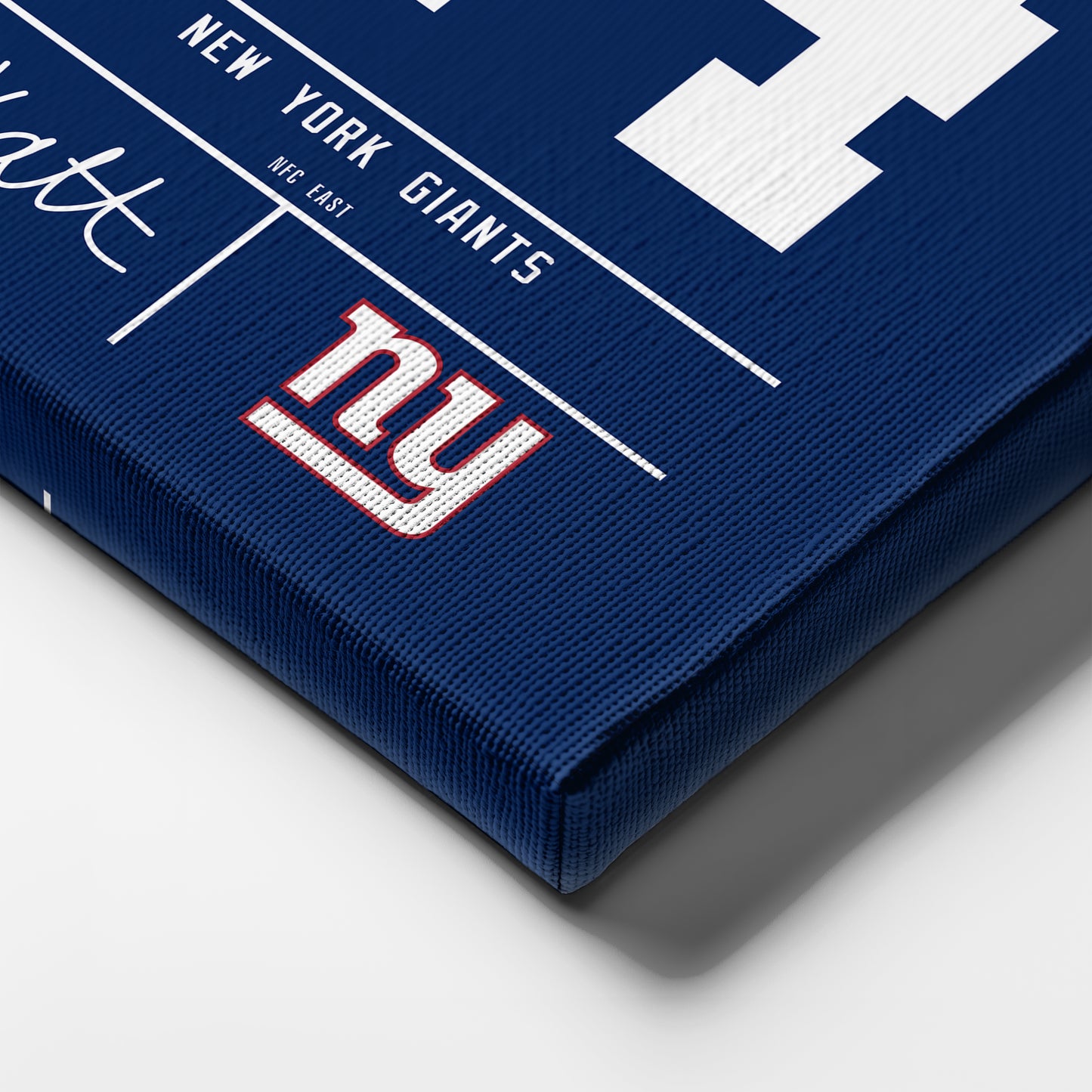 Cam Skattebo New York Giants Jersey Canvas Wall Art