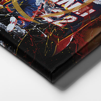 Jimmy Butler Miami Heat Canvas Print | Basketball Wall Art