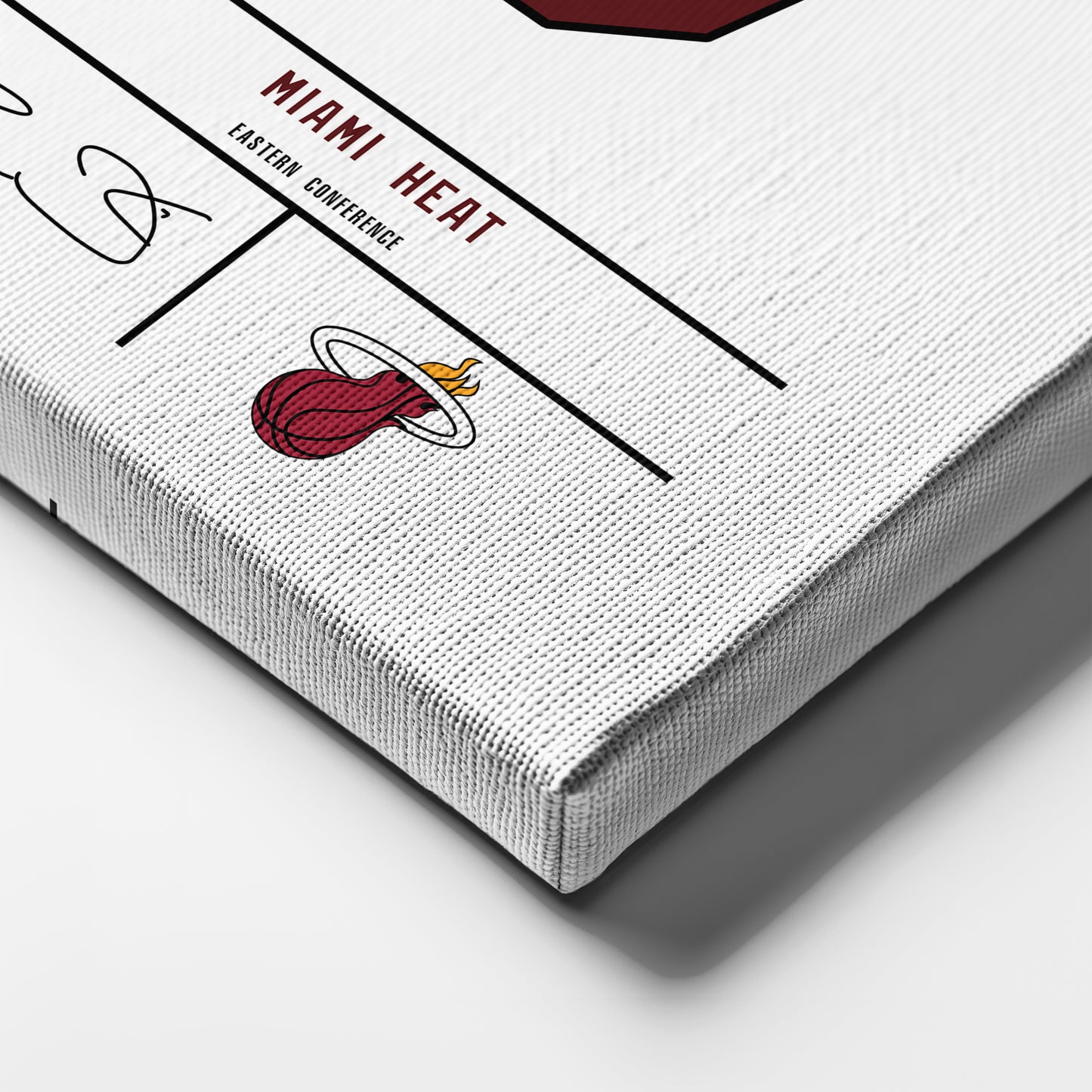 Dwyane Wade Heat Jersey Canvas Print | Wall Art Decor