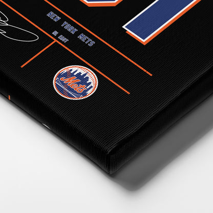 Mike Piazza Mets Jersey Canvas Print | Wall Art Decor