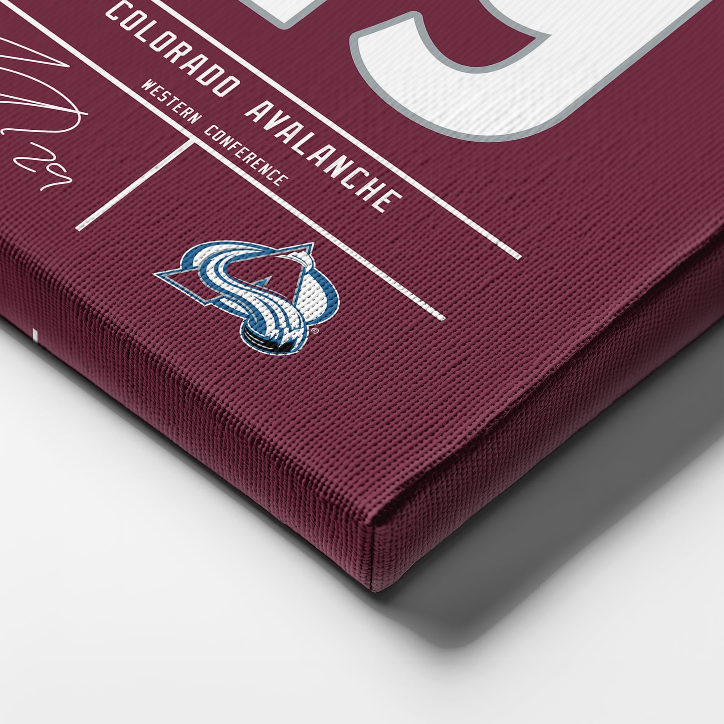 Nathan MacKinnon Avalanche Jersey Canvas Print | Wall Art Decor
