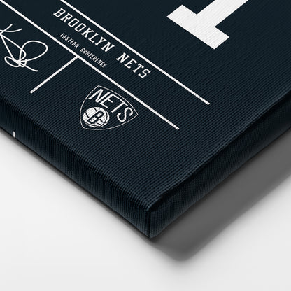 Kyrie Irving Nets Jersey Canvas Print | Wall Art Decor