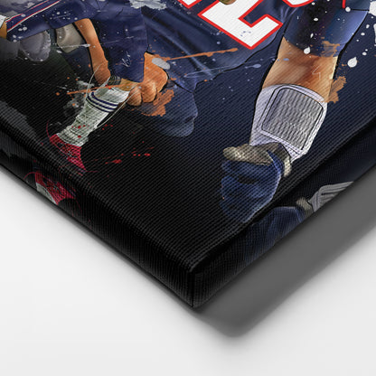 Tom Brady Patriots Canvas Print | New England Football Wall Art