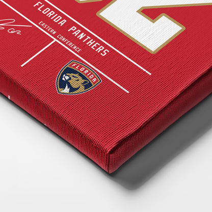 Brandon Montour Panthers Jersey Canvas Print | Wall Art Decor