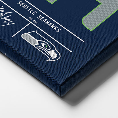 Marshawn Lynch Seahawks Jersey Canvas Print | Wall Art Decor