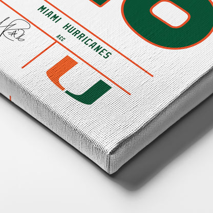 Sean Taylor Hurricanes Jersey Canvas Print | Wall Art Decor