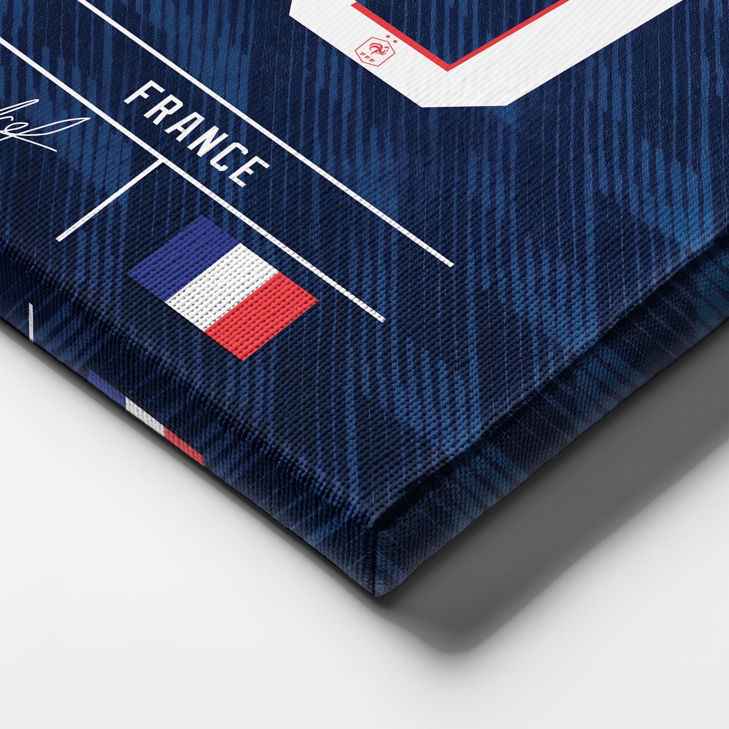 Kylian Mbappe France Jersey Canvas Wall Art