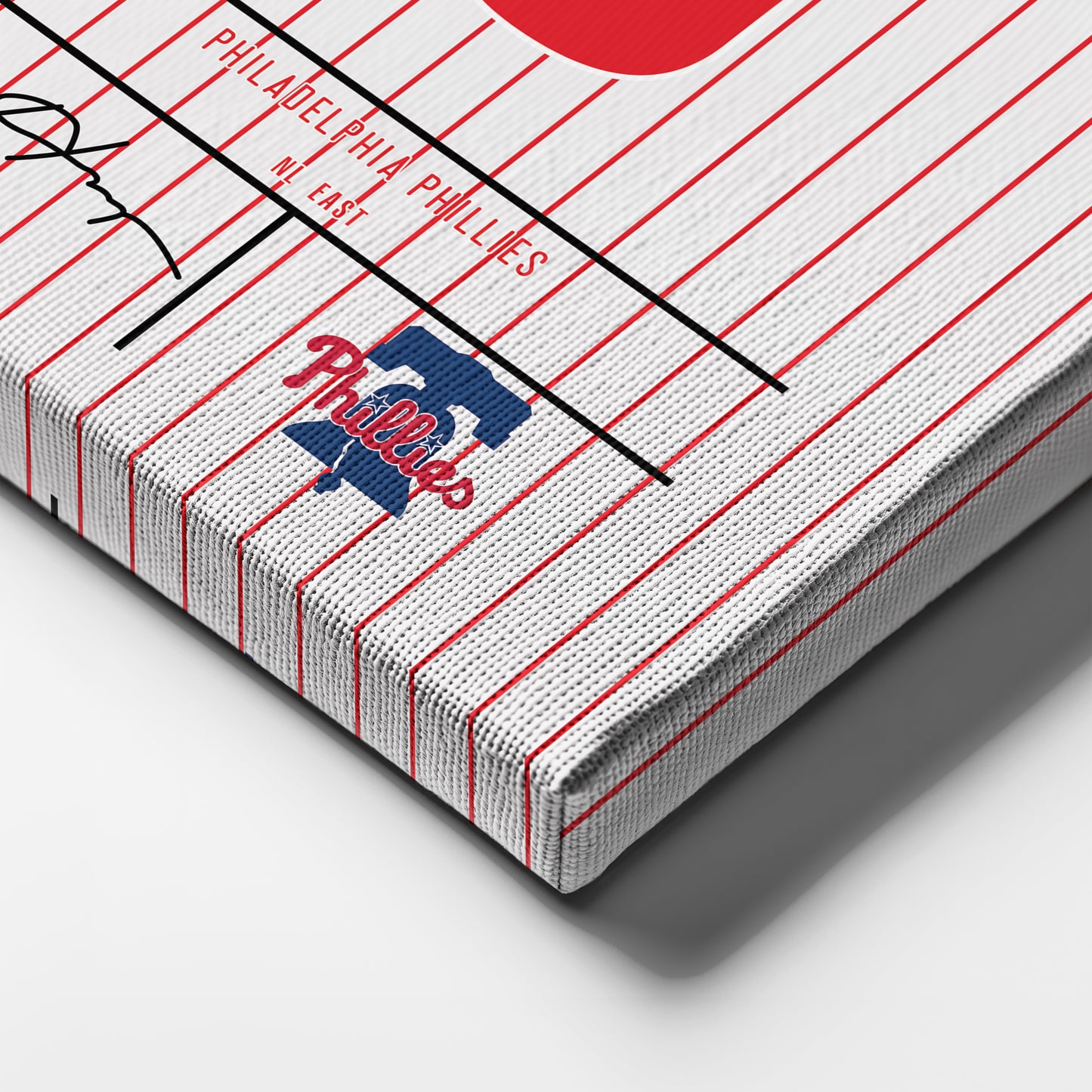 Bryce Harper Phillies Jersey Canvas Print | Wall Art Decor