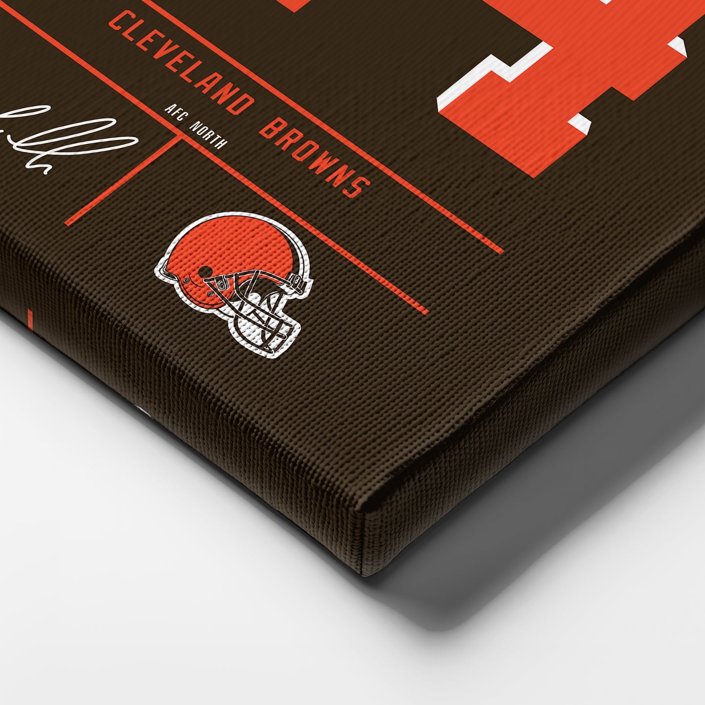 Nick Chubb Browns Jersey Canvas Print | Wall Art Decor