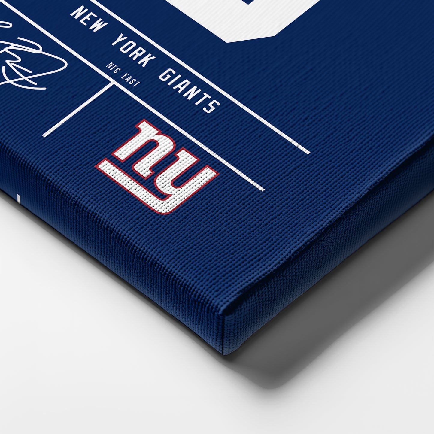 Brian Burns New York Giants Jersey Canvas Wall Art