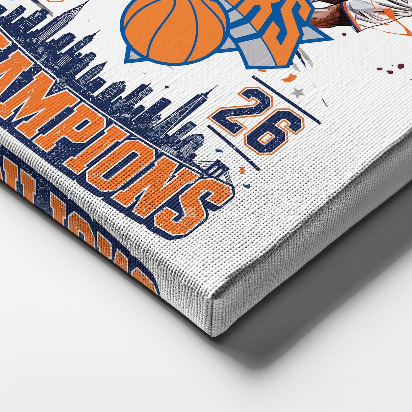 New York Knicks 2026 Champions Commemorative Canvas – Premium Framed Wall Art