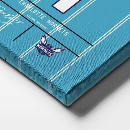 LaMelo Ball Hornets Jersey Canvas Print | Wall Art Decor