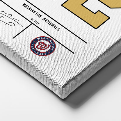 Juan Soto Nationals Jersey Canvas Print | Wall Art Decor